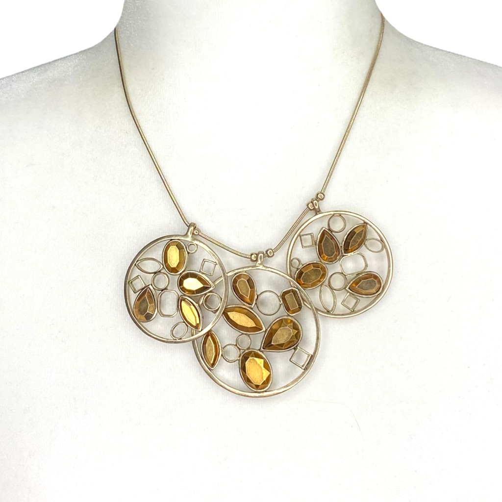 Kenneth Cole Reaction Gold Tone Statement Necklace